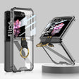 For Samsung Galaxy Z Flip6 / Flip7 FE GKK Airbag Ring Full Coverage Phone Case with Tempered Film(Black) - free shipping - PMC Jewellery - Order now!