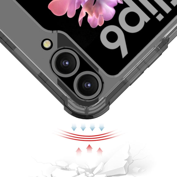 For Samsung Galaxy Z Flip6 / Flip7 FE GKK Airbag Ring Full Coverage Phone Case(Black)