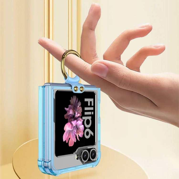 For Samsung Galaxy Z Flip6 / Flip7 FE GKK Airbag Ring Full Coverage Phone Case(Black)