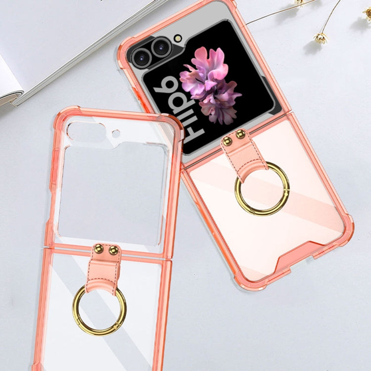 For Samsung Galaxy Z Flip6 / Flip7 FE GKK Airbag Ring Full Coverage Phone Case(Orange)
