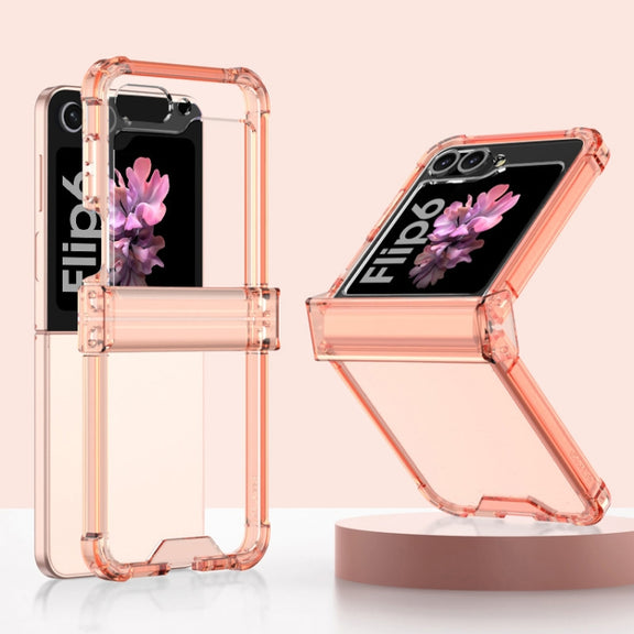 For Samsung Galaxy Z Flip6 GKK Airbag Hinge Full Coverage Phone Case(Orange)