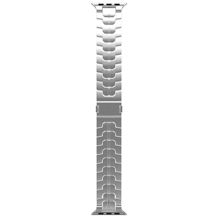 For Apple Watch Ultra 49mm Magnetic Buckle Titanium Alloy Watch Band(Silver)