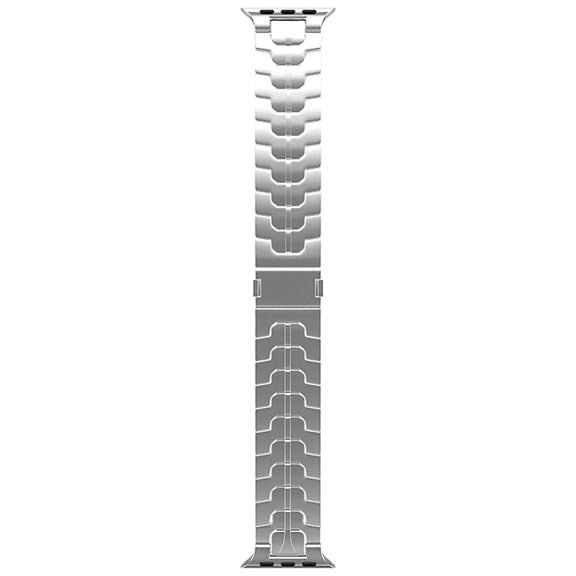 For Apple Watch Ultra 49mm Magnetic Buckle Titanium Alloy Watch Band(Silver)