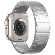 For Apple Watch Ultra 49mm Magnetic Buckle Titanium Alloy Watch Band(Silver)