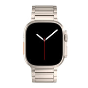For Apple Watch SE 2023 44mm I-shaped Butterfly Buckle Titanium Alloy Watch Band(Black)