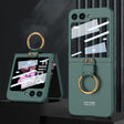 For Samsung Galaxy Z Flip6 / Flip7 FE GKK Integrated Ultra-thin PC Full Coverage Phone Case with Ring Holder(Dark Night Green) - free shipping - PMC Jewellery - Order now!
