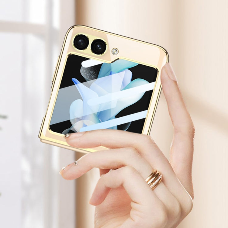 For Samsung Galaxy Z Flip6 / Flip7 FE GKK Integrated Electroplating Full Coverage Phone Case(Gold)