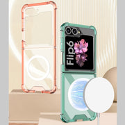 For Samsung Galaxy Z Flip6 GKK MagSafe Airbag Shockproof Phone Case(Orange)