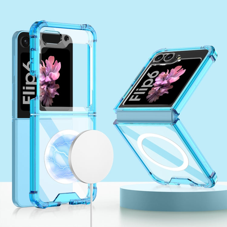 For Samsung Galaxy Z Flip6 GKK MagSafe Airbag Shockproof Phone Case(Blue)