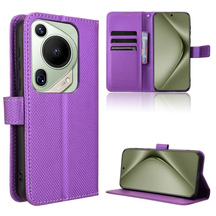 For Huawei Pura 70 Pro / 70 Pro+ Diamond Texture Leather Phone Case(Purple)