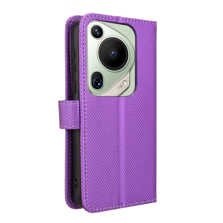 For Huawei Pura 70 Pro / 70 Pro+ Diamond Texture Leather Phone Case(Purple)