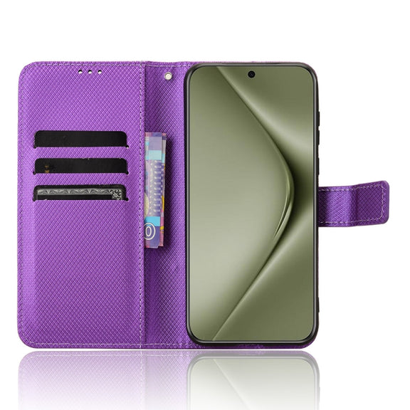 For Huawei Pura 70 Pro / 70 Pro+ Diamond Texture Leather Phone Case(Purple)