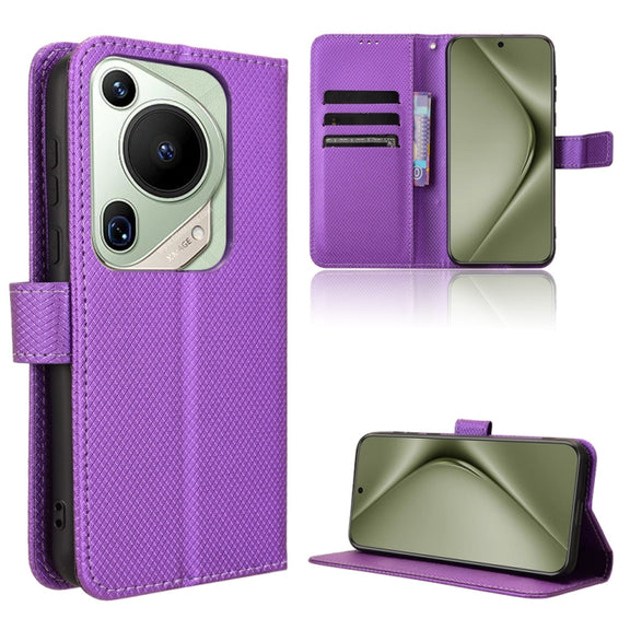 For Huawei Pura 70 Pro / 70 Pro+ Diamond Texture Leather Phone Case(Purple)