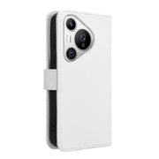 For Huawei Pura 70 Diamond Texture Leather Phone Case(White)