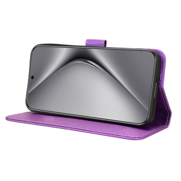 For Huawei Pura 70 Diamond Texture Leather Phone Case(Purple)