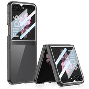 For Samsung Galaxy Z Flip6 GKK Integrated Ultra-thin Large Window PC Phone Case(Black)