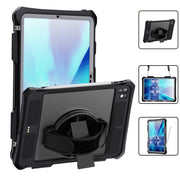 For iPad Pro 11 2024 RedPepper IP68 Water-resistant PC + TPU Case with Lanyard & Swivel Bracket(Black)