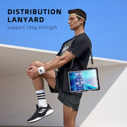 For iPad Pro 11 2024 RedPepper IP68 Water-resistant PC + TPU Case with Lanyard & Swivel Bracket(Black)