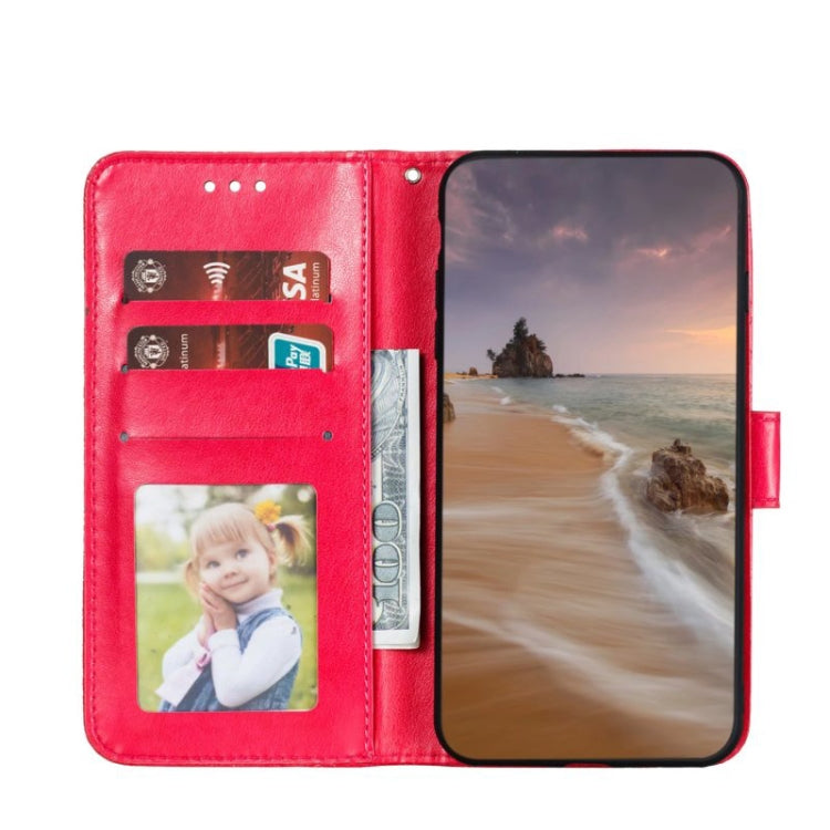 For Google Pixel 9 Lace Flower Embossing Flip Leather Phone Case(Red)
