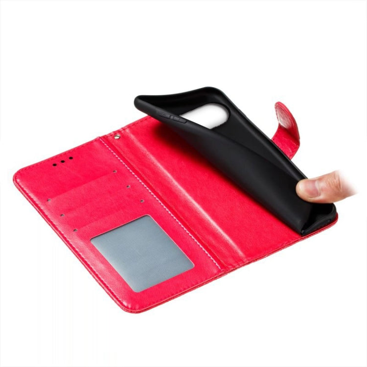 For Google Pixel 9 Lace Flower Embossing Flip Leather Phone Case(Red)