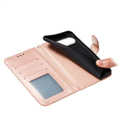 For Google Pixel 9 Pro Lace Flower Embossing Flip Leather Phone Case(Rose Gold)