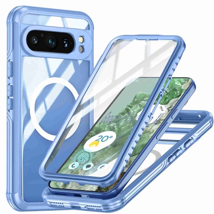 For Google Pixel 9 Pro XL RedPepper Transparent IP54 Life Water-resistant Phone Case(Blue)