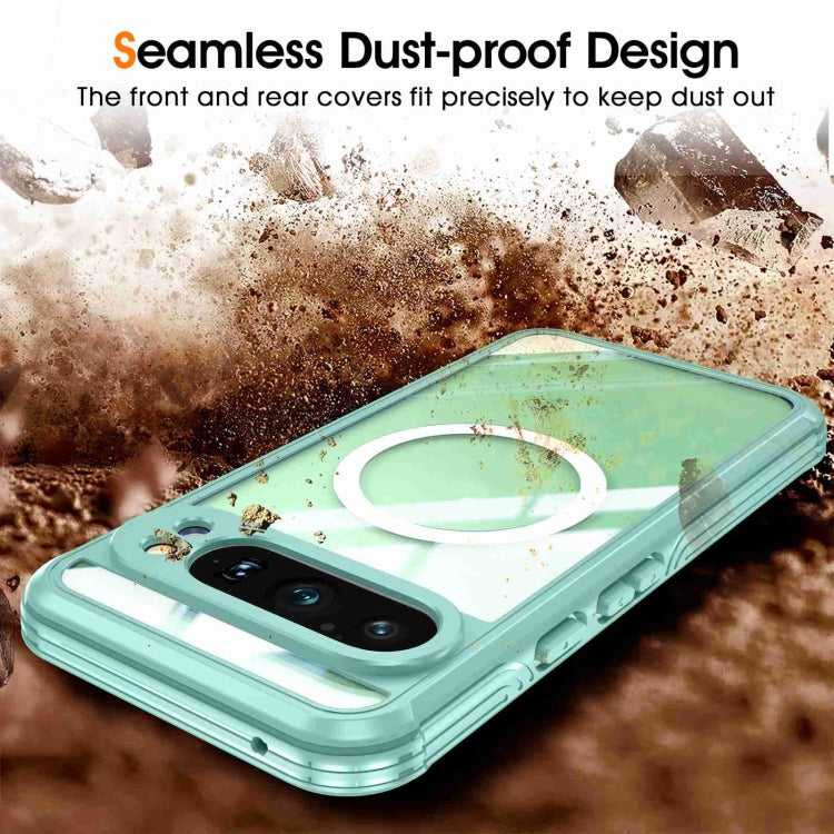 For Google Pixel 9 Pro XL RedPepper Transparent IP54 Life Water-resistant Phone Case(Green)