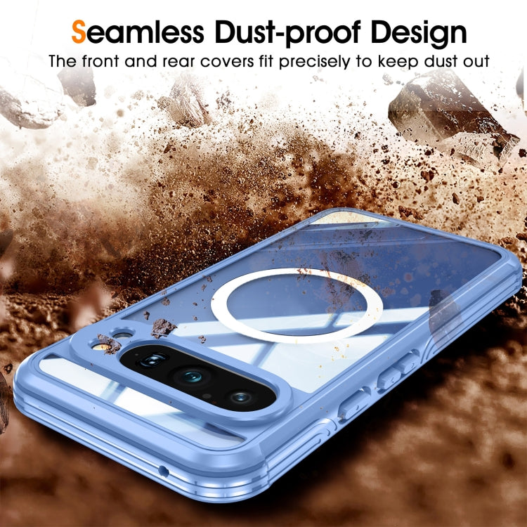 For Google Pixel 9 / 9 Pro RedPepper Transparent IP54 Life Water-resistant Phone Case(Blue)