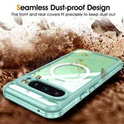 For Google Pixel 9 / 9 Pro RedPepper Transparent IP54 Life Water-resistant Phone Case(Green)