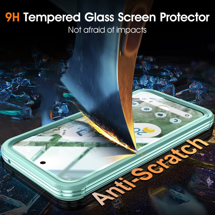 For Google Pixel 9 / 9 Pro RedPepper Transparent IP54 Life Water-resistant Phone Case(Green)