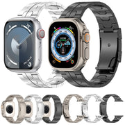 For Apple Watch SE 2023 44mm Turtle Buckle Titanium Alloy Watch Band(Black)