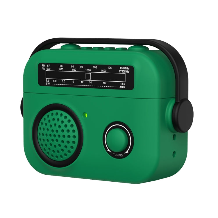 For AirPods Pro Radio Style Wireless Bluetooth Earphones Shockproof Protective Case(Green)