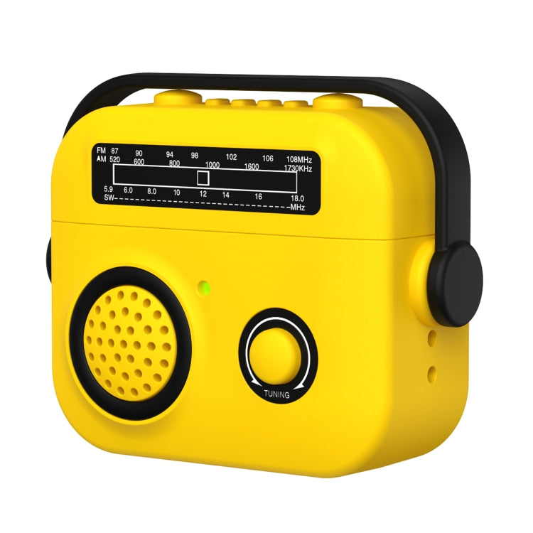 For AirPods 3 Radio Style Wireless Bluetooth Earphones Shockproof Protective Case(Yellow)