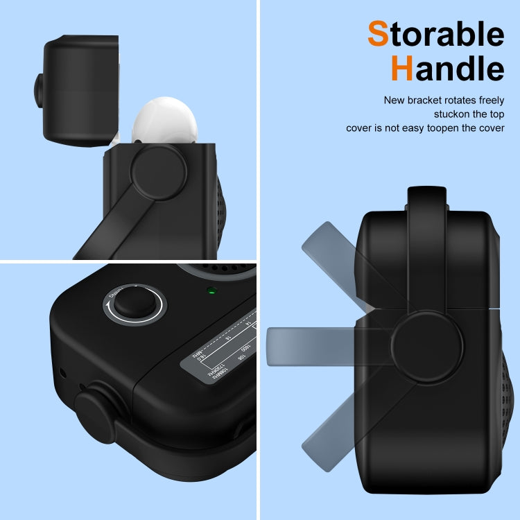For AirPods Pro 2 Radio Style Wireless Bluetooth Earphones Shockproof Protective Case(Yellow)