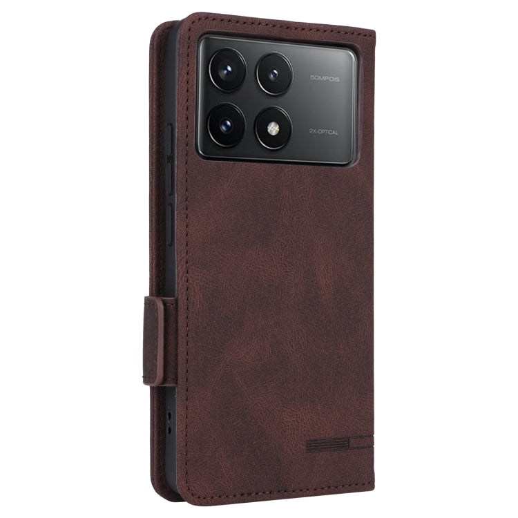 For Redmi K70 / K70 Pro Magnetic Clasp Leather Phone Case(Brown)