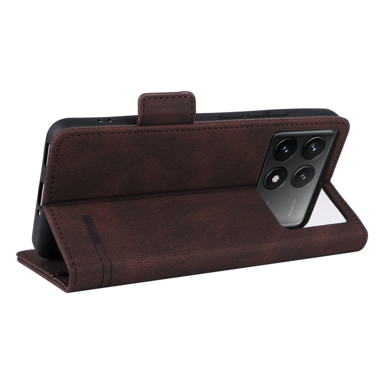 For Redmi K70 / K70 Pro Magnetic Clasp Leather Phone Case(Brown)