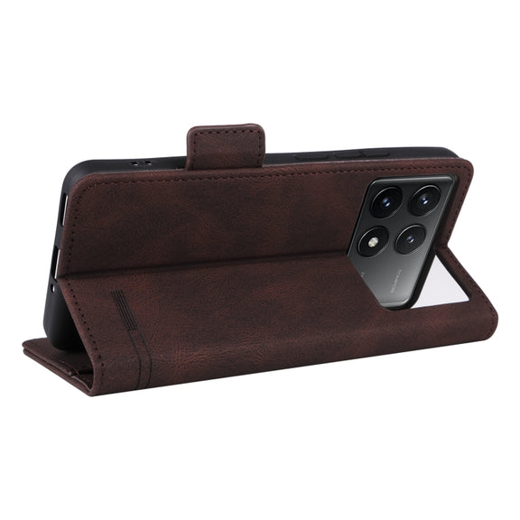 For Redmi K70 / K70 Pro Magnetic Clasp Leather Phone Case(Brown)