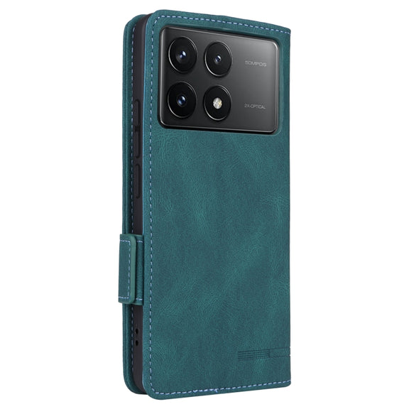 For Redmi K70 / K70 Pro Magnetic Clasp Leather Phone Case(Green)