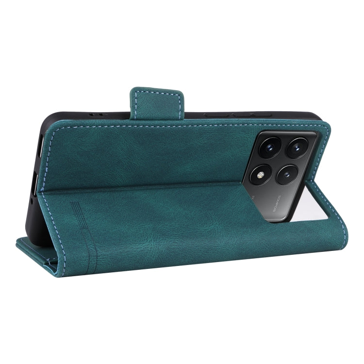 For Redmi K70 / K70 Pro Magnetic Clasp Leather Phone Case(Green)