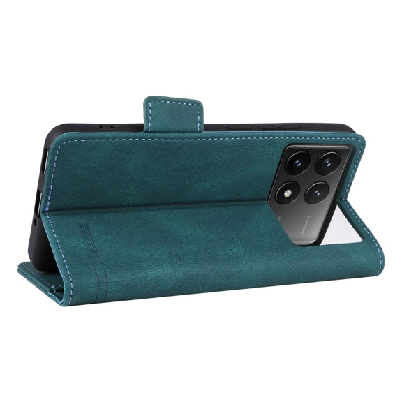 For Redmi K70 / K70 Pro Magnetic Clasp Leather Phone Case(Green)
