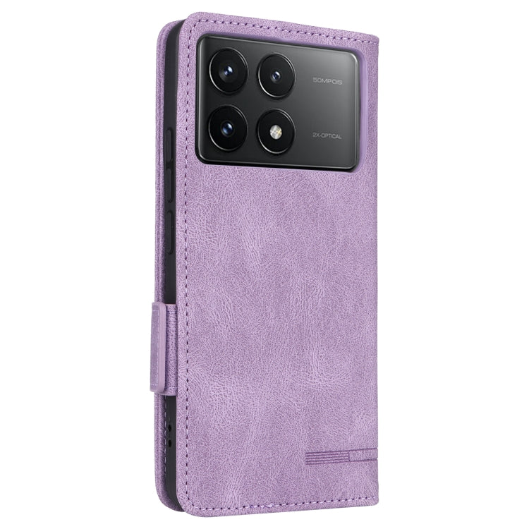 For Redmi K70 / K70 Pro Magnetic Clasp Leather Phone Case(Purple)