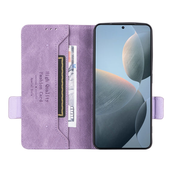 For Redmi K70 / K70 Pro Magnetic Clasp Leather Phone Case(Purple)
