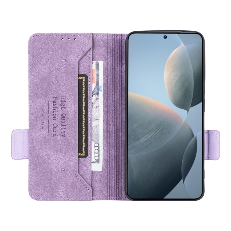 For Redmi K70 / K70 Pro Magnetic Clasp Leather Phone Case(Purple)
