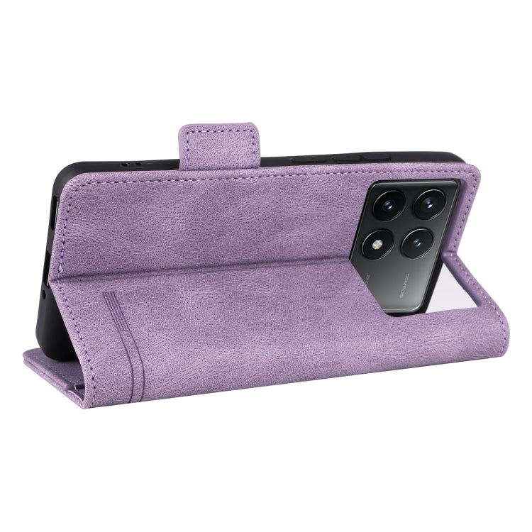 For Redmi K70 / K70 Pro Magnetic Clasp Leather Phone Case(Purple)