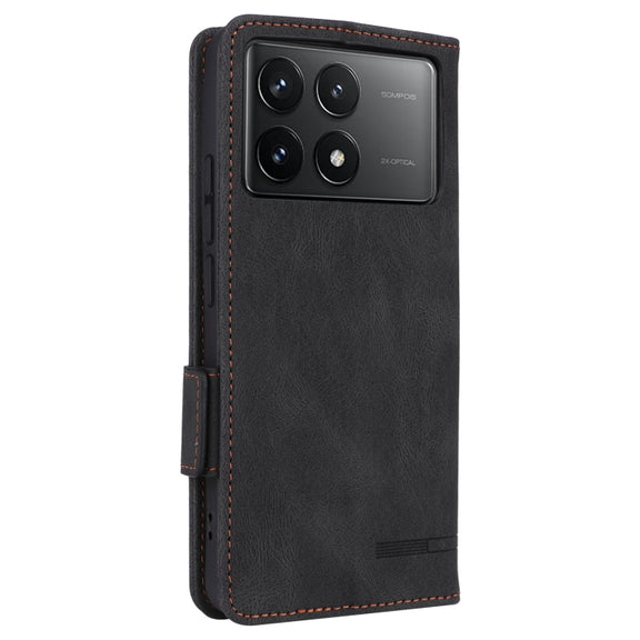For Redmi K70 / K70 Pro Magnetic Clasp Leather Phone Case(Black)