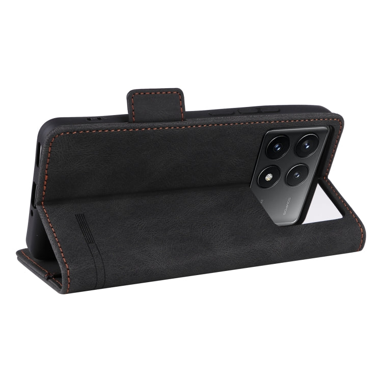 For Redmi K70 / K70 Pro Magnetic Clasp Leather Phone Case(Black)