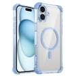 For iPhone 16 Plus Transparent MagSafe Magnetic Phone Case(Blue) - iPhone 16 Plus Cases by PMC TechLife | Online Shopping South Africa | PMC TechLife | Buy Now Pay Later Mobicred