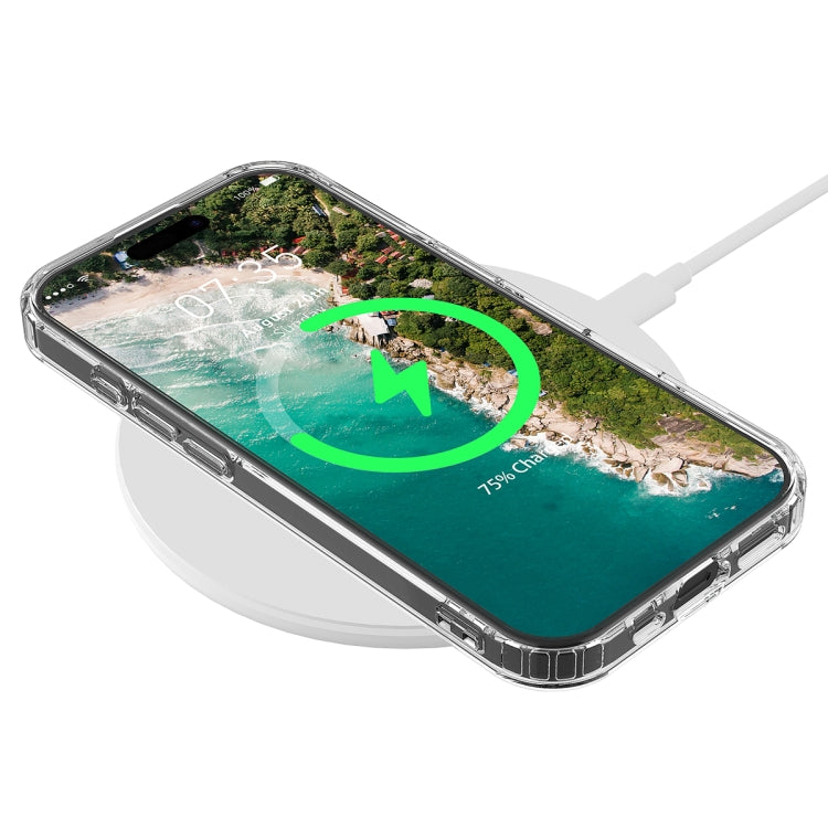 For iPhone 16 Pro Max MagSafe Clear Acrylic PC Hybrid TPU Phone Case(Transparent)
