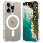 For iPhone 16 Pro MagSafe Clear Acrylic PC Hybrid TPU Phone Case(Transparent)
