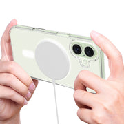For iPhone 16 Plus MagSafe Clear Acrylic PC Hybrid TPU Phone Case(Transparent)